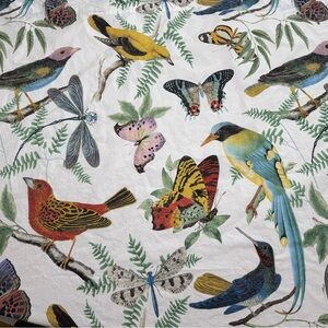 Pottery Barn Birds & Fauna Cotton Shower Curtain
